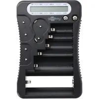 Goobay LCD Batteritester, sort