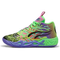 Puma MB.04 Be You Basketball Shoes Unisex, Shoes, Black/Electric Peppermint/Green Pes, 49.5