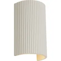 QAZQA Skandinavisk Væglampe Beige Halvcirkel 2-lys - Plaster