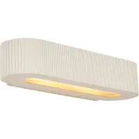 QAZQA Skandinavisk væglampe beige UFO 2-lys - Plaster