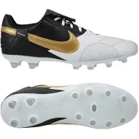 Nike Premier Iii Fg - Hvid/guld/sort - Græs (Fg), størrelse 38