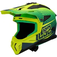 LS2 Cross MC Helmet Fast II Duck Matt Green /Influenza - XL