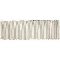 Broste Copenhagen Elouise løber 140 cm Benhvid-sort