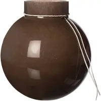 ERNST glasvase rund brun H25 cm Ø24 cm