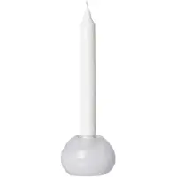 ERNST lysestage glas Ø7,5 cm Hvid
