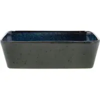 Bitz fad rektangulært 21x28 cm Black-blue