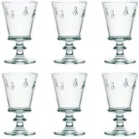 La Rochère bi 16 cm stort stammet glas med 35Cl s?t p? 6