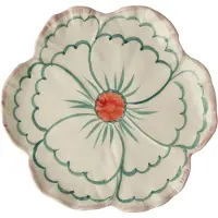Rice Flower tallerken Ø19,5 cm Pink border