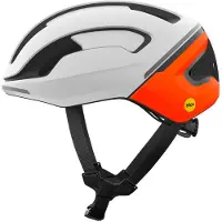 POC - Cykelhjelme - Omne Beacon MIPS Hydrogen White/Fluorescent Orange Matt til UnisexUld - Størrelse 56-61 cm - Hvid