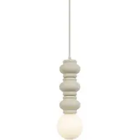 QAZQA Retro pendellampe beige med mat glas - Fedde