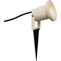 QAZQA Spydspot beige GU10 50mm justerbar IP65 inkl. kabel og stik - Basic