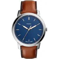 Fossil Ur - - FS5304 - 44MM - Læder - Urkasse i rustfrit stål - Kvarts