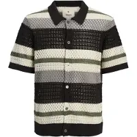 Jack & jones Premium Cardigan 'JPRBluwilmer' grå / oliven / sort / naturhvid