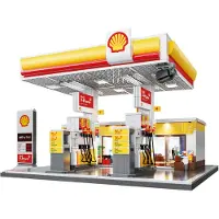 Jamara CaDA Shell Gas Station with Shop and Car Wash, Byggesæt, 14 År, 1309 stk, 2,61 kg