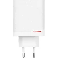 OnePlus Oplader SUPERVOOC 120W 2 Ports Kabel Hvid