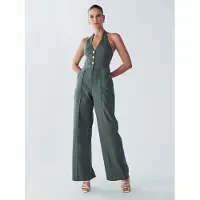 BWLDR Jumpsuit 'Amie' oliven