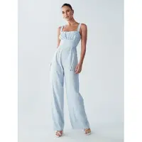 BWLDR Jumpsuit 'Orchid' pastelblå