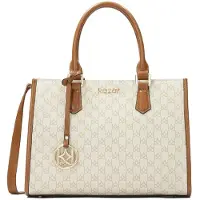 Kazar Håndtaske lysebeige / choko / offwhite