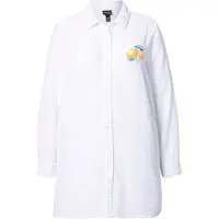 Ulla Popken Bluse lyseblå / gul / orange / hvid