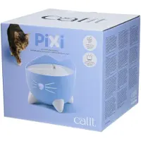 Catit Pixi Fountain, kattefontæne, lyseblå, 2,5 l, 22x22x19,5 cm