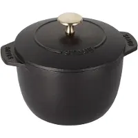 Staub Rice cocotte støbejernsgyde 1,6 L Sort