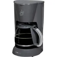 Clatronic KA 3473, Filter kaffemaskine, 1,5 L, Malet kaffe, 900 W, Grå