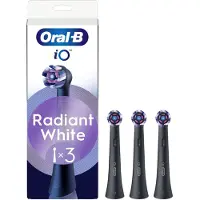 Oral-B Tandbørstehoveder iO Radiant White Black - 3 pcs