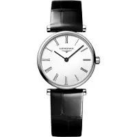 Longines Dameur L4.209.4.11.2 Grande Classique Hvid/Læder Ø24 mm