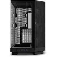 NZXT H6 Flow Compact Dual Chamber with RGB - Matte Black - Kabinet - Miditower - Sort