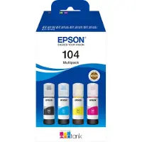 Epson EcoTank 104 - 4-Pack (Yellow Cyan Magenta Black) Ink