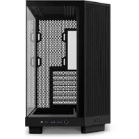 NZXT H6 Flow Compact Dual Chamber - Matte Black - Kabinet - Miditower - Sort