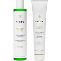 Philip B . Peppermint Avocado Scalp Invigorating Kit - Indeholder shampoo (7,4 oz) balsam (6 oz) og hovedbundsmassager