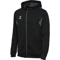 Hummel Sportssweatjakke 'Authentic' grå / sort / hvid