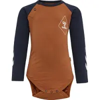 Hummel Body l/æ - HmlCeasar - Sierra-Navy - - 1 år (80) - Body L/Æ