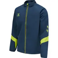 Hummel Lead Træningsjakke - Navy/Grøn, størrelse Small