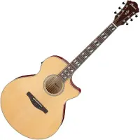 Ibanez AE170 Natural Top Transparent Red Back and Sides