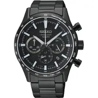 Seiko Herreur SSB415P1 Discover More Sort/Stål Ø43 mm