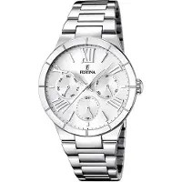 Festina Dameur F16716-1 Hvid/Stål Ø36 mm