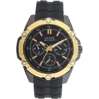 GUESS Herreur W1302G2 Sort/Gummi Ø47 mm