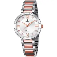 Festina Dameur F16937-D Mademoiselle Sølvfarvet/Rosaguldtonet stål