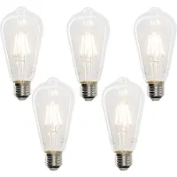 LUEDD Sæt med 5 Smart E27 LED Pærer ST64 4,5W 470 lm 1800-4000K