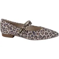 Paul green Ballerinasko med rem beige / umbra / sort