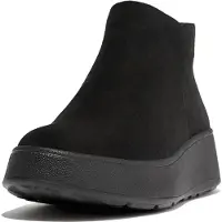 FitFlop Fitfloptil kvinder. GM3-090 F-Mode ankelstøvler i læder, sort (40), 3-5 cm, Lynlås, Casual
