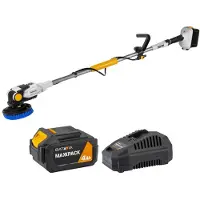 Talamex Twin Brush Elektrisk Børste Med Batteri Og Oplader 4ah 18v