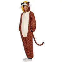 MOM Tigre Big Kigurumi Med Hætte Og Hale Kostume