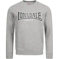 Lonsdale Sweatshirt 'Berger LP181' natblå / grå-meleret / hvid