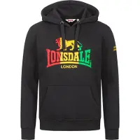 Lonsdale Sweatshirt 'Sounds' gul / lysegrøn / rød / sort
