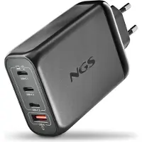NGS Vægoplader Med 1 Usb-a-og 3 Usb-c-porte 140w