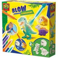 SES Creative Kreasæt - Pustetuscher - Dinosaurer - - OneSize - Kreasæt