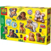 SES Creative - Støb & Mal - Hunde - - OneSize - Kreasæt